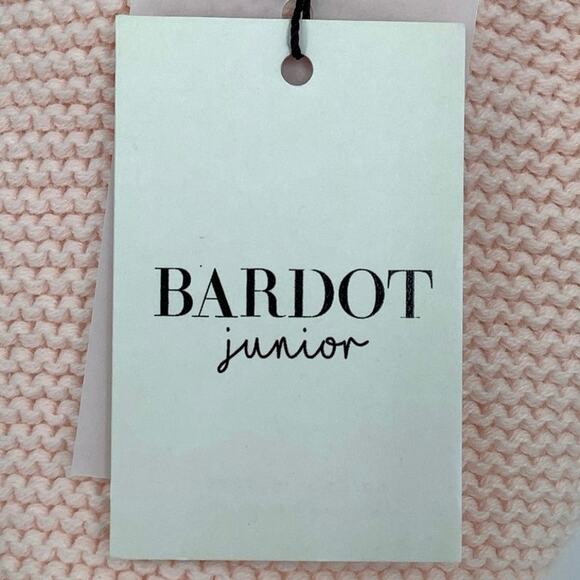 Bardot Junior Size 8-10 Peach Pink Andi Knit Top Halter Neck Tie Back O4-5 - Picture 7 of 10